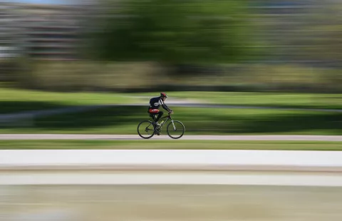 cycliste seul